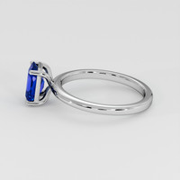1.51 Ct. Blue Sapphire Ring, Platinum 950 4
