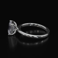 1.59 Ct. White Sapphire Ring, Platinum 950 4