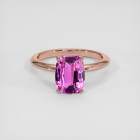 2.11 Ct. Pink Sapphire Ring, 14K Rose Gold 1