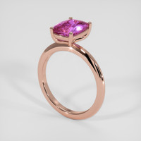 2.11 Ct. Pink Sapphire Ring, 14K Rose Gold 2