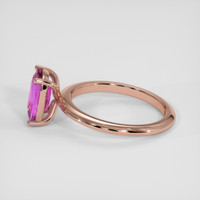 2.11 Ct. Pink Sapphire Ring, 14K Rose Gold 4