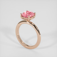 3.03 Ct. Padparadscha Sapphire Ring, 14K Rose Gold 2