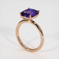 4.04 Ct. Bi Color Sapphire Ring, 14K Rose Gold 2