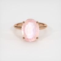 6.62 Ct. Pink Sapphire Ring, 14K Rose Gold 1