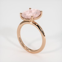 6.62 Ct. Sapphire Ring, 14K Rose Gold 2