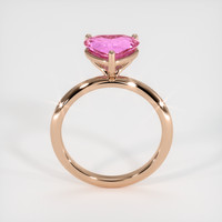 2.02 Ct. Pink Sapphire Ring, 14K Rose Gold 3