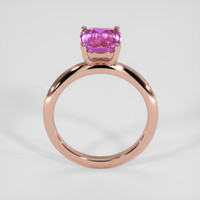 2.11 Ct. Pink Sapphire Ring, 18K Rose Gold 3