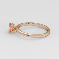 0.57 Ct. Padparadscha Sapphire Ring, 18K Rose Gold 4