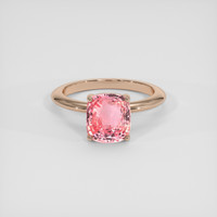 3.03 Ct. Padparadscha Sapphire Ring, 18K Rose Gold 1