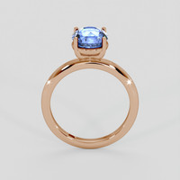 2.76 Ct. Blue Sapphire Ring, 18K Rose Gold 3