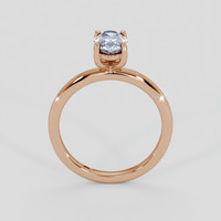 1.22 Ct. Bluish Grey Sapphire Ring, 18K Rose Gold 3