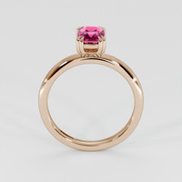 1.19 Ct. Pink Sapphire Ring, 18K Rose Gold 3