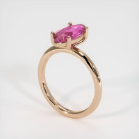 1.95 Ct. Purplish Pink Sapphire Ring, 18K Rose Gold 2