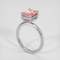1.56 Ct. Multi Color Tourmaline Ring, Silver 2
