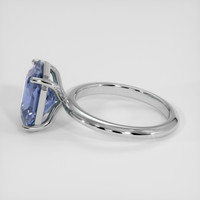 5.68 Ct. Greyish Blue Sapphire Ring, 10K White Gold 4
