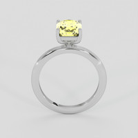 2.67 Ct. Yellow Sapphire Ring, 10K White Gold 3
