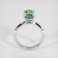 3.64 Ct. Green Sapphire Ring, 10K White Gold 3