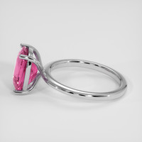 5.13 Ct. Pink Sapphire Ring, 14K White Gold 4