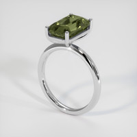 5.02 Ct. Bi Color Sapphire Ring, 14K White Gold 2