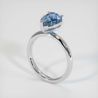 3.02 Ct. Sapphire Ring, 14K White Gold 2