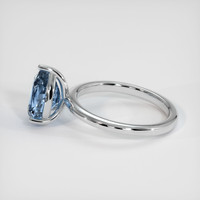 3.02 Ct. Sapphire Ring, 14K White Gold 4
