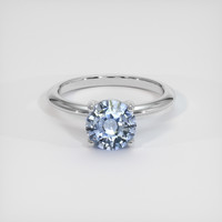 1.85 Ct. Blue Sapphire Ring, 14K White Gold 1