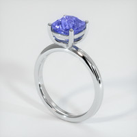 2.13 Ct. Blue Sapphire Ring, 14K White Gold 2