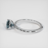 0.88 Ct. Sapphire Ring, 14K White Gold 4