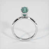 2.29 Ct. Bluish Green Sapphire Ring, 14K White Gold 3