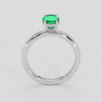 0.80 Ct. Emerald Ring, 18K White Gold 3