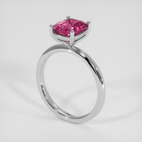 3.19 Ct. Pink Sapphire Ring, 18K White Gold 2