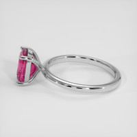 3.19 Ct. Pink Sapphire Ring, 18K White Gold 4