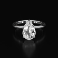 5.07 Ct. Sapphire Ring, 18K White Gold 1