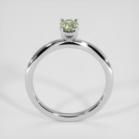 0.56 Ct. Green Sapphire Ring, 18K White Gold 3