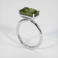 5.02 Ct. Bi Color Sapphire Ring, 18K White Gold 2