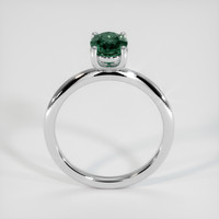 1.10 Ct. Bluish Green Sapphire Ring, 18K White Gold 3