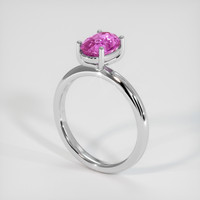 1.54 Ct. Sapphire Ring, 18K White Gold 2