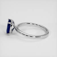 1.49 Ct. Blue Sapphire Ring, 18K White Gold 4