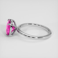 3.67 Ct. Pink Sapphire Ring, 18K White Gold 4