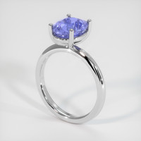 2.57 Ct. Sapphire Ring, 18K White Gold 2