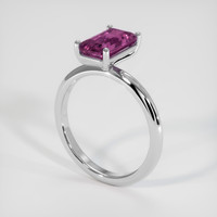 2.06 Ct. Purple Sapphire Ring, 18K White Gold 2