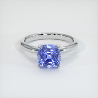 2.13 Ct. Sapphire Ring, 18K White Gold 1