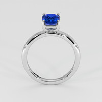 1.51 Ct. Blue Sapphire Ring, 18K White Gold 3