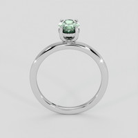 1.22 Ct. Green Sapphire Ring, 18K White Gold 3