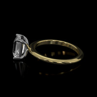 2.51 Ct. Sapphire Ring, 14K White & Yellow 4