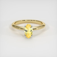 2.11 Ct. Sapphire Ring, 18K White & Yellow 1