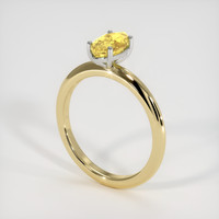 2.11 Ct. Sapphire Ring, 18K White & Yellow 2