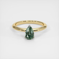 0.93 Ct. Sapphire Ring, 18K White & Yellow 1