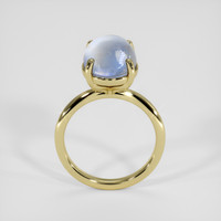 5.74 Ct. Blue Flash Moonstone Ring, 10K Yellow Gold 3