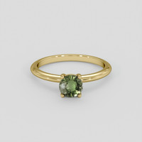 1.11 Ct. Green Sapphire Ring, 10K Yellow Gold 1